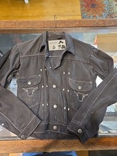 Vintage 1950’s Black Type 2 Jean Jacket Hopalong Cassidy Wrangler Blue Bell Kids