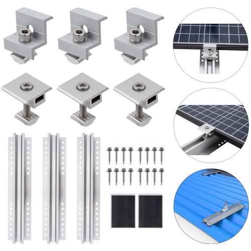 Solar panel rail bracket kit - rail,
