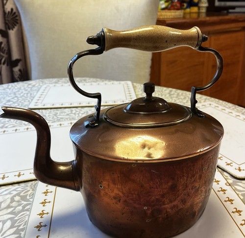 Victorian copper kettle - copper,