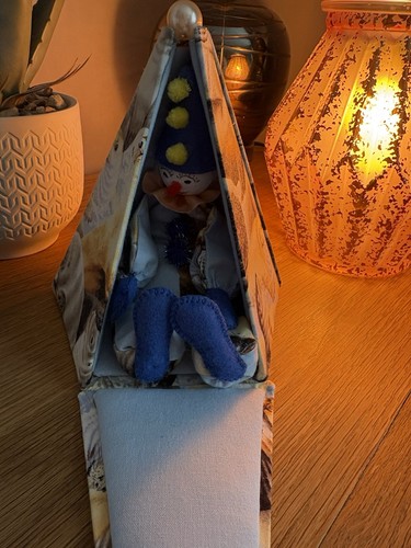 Handmade clown doll fabric - clown,