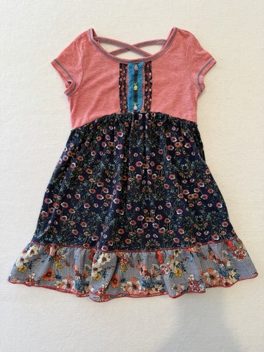 Girls size pink blue floral - size,