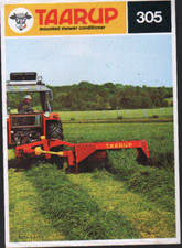 TAARUP "305" Tractor Mounted Grass Mower Conditioner Brochure Leaflet