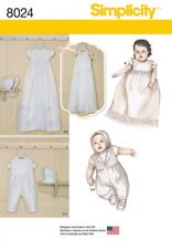 Simplicity Baby Sewing Pattern 8024 Christening Gown & One Piece Suit (Si...