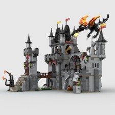 Medieval Knights Castle Model Building Toys Set Modular Building 2003 Pieces MOC