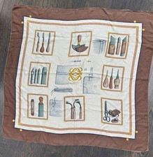 Loewe silk scarf, in cream