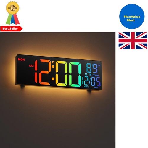 Digital wall clock with - digital,