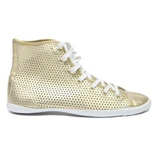 CONVERSE Womens Gold Sneaker High Top Footwear Synthetic UK 8.5 Lightweight