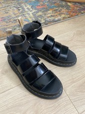 Dr. Martins Vegan Sandals Clarissa II Size 6.5 (EU 40) Vegan Patent Leather
