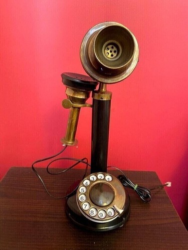 Black antique rotary dial - antique,