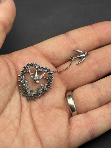 Antique silver double - antique,