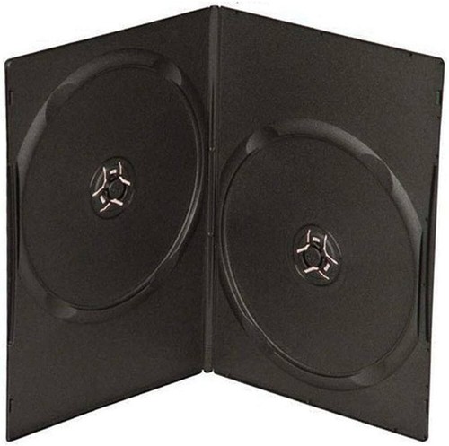 100 double dvd case - dvd, 7mm
