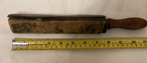 Vintage leather razor strop - vintage,
