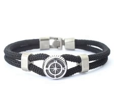 New Compass Bracelet Man Viking Nautical Rope Braclet Bangle Handmade
