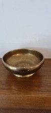 Vintage Tibetan Singing Bowl Collectible Solid Brass Heavy