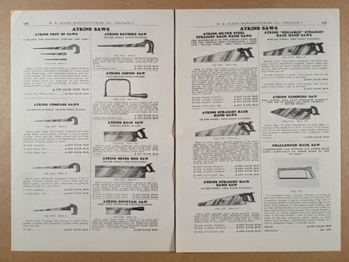 Atkins saws 1957 catalog - atkins, ad