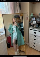 Full-size Rectangular Mirror With Stand Or Wall mounted Gold - Good condition 