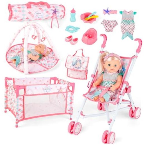 Baby doll stroller crib bed - baby,