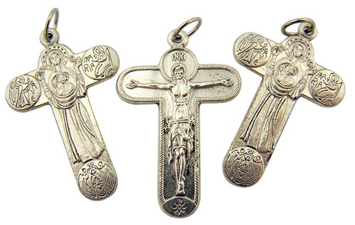 Silver tone russian orthodox - russian,