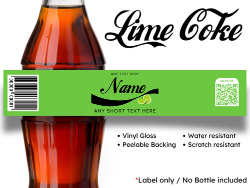 Personalised coca cola label - personalised,
