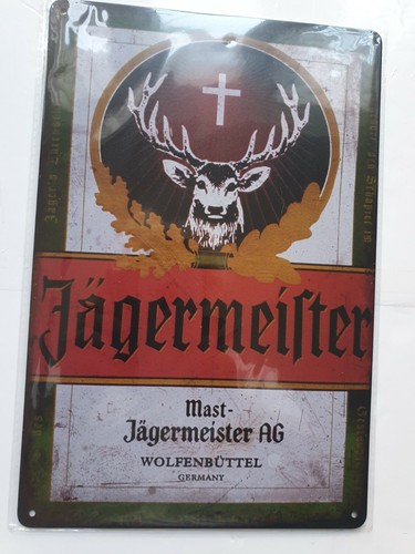 Jagermeister label metal - jagermeister,