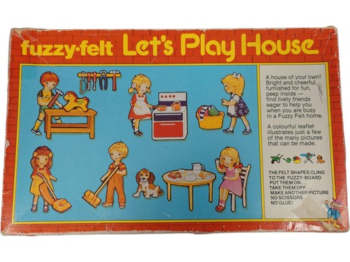 Vintage fuzzy felt let - fuzzy-felt, play