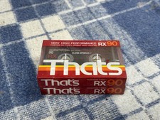 THAT'S RX 90 Minute Blank Audio Cassette Tapes X2  **SEALED**