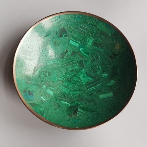 Malachite bowl dish natural