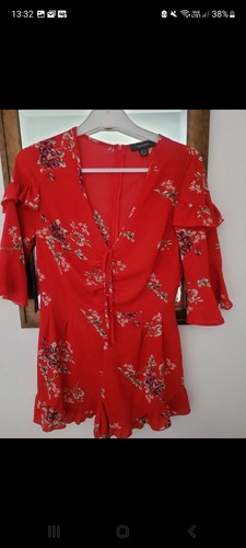 Primark red floral neck - primark,