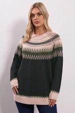 YOURS Curve Fairisle Knitted Jumper