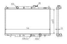 RADIATOR ENGINE COOLING FITS