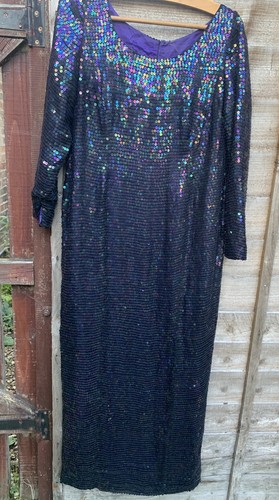 Vintage long sequin dress - long,