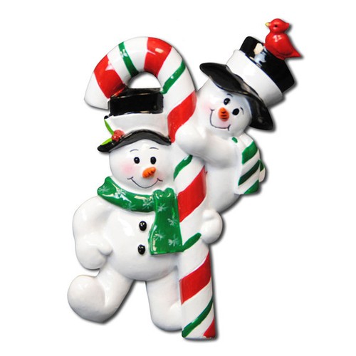 Candycane snowman family - snowman,