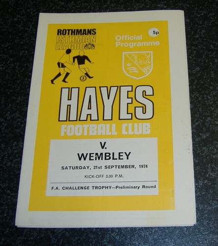 Hayes wembley 1974 fa - -,