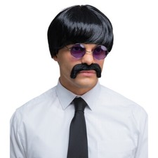 BEATLES POP WIG + Moustache