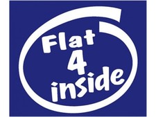 FLAT 4 INSIDE CAR AUTO STICKER