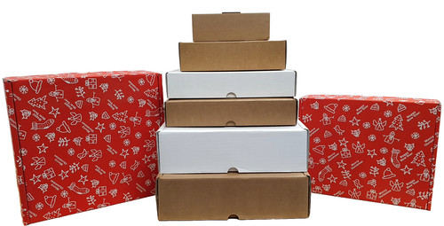 Cardboard lidded box postage - lidded,