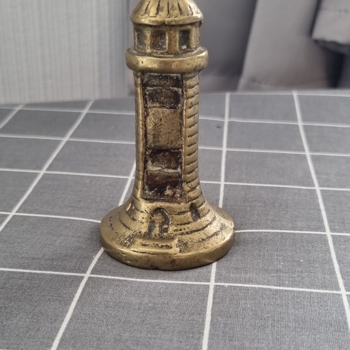 Small brass lighthouse - small,