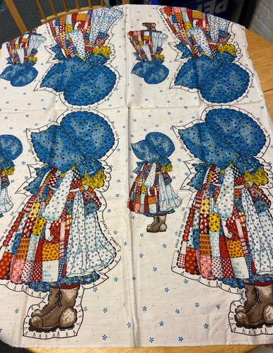 Vintage holly hobbie fabric - holly,