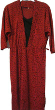 Vintage red & black maxi
