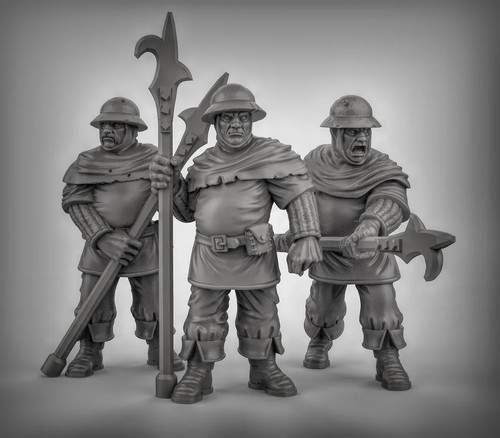 Guards with poll arms - with,