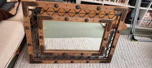 Original jali sheesham mirror - jali,