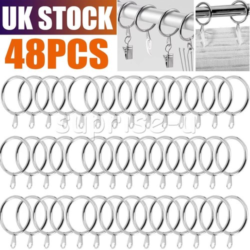 45mm silver curtain - silver, pole