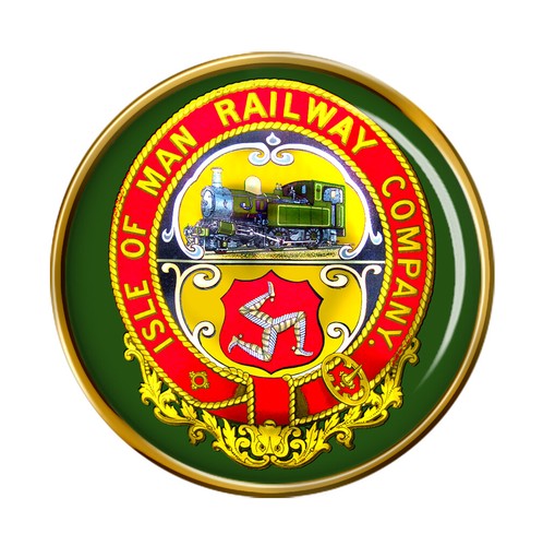 Isle man railway crest pin - isle, of
