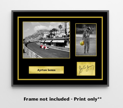 Ayrton senna signed photo - ayrton,