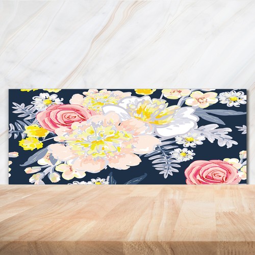Kitchen glass splashback - kitchen,