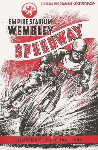 Vintage 1946 wembley speedway - vintage,
