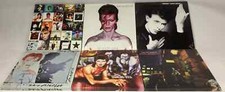5 Different  David Bowie Album Covers Canvas Print 15"x15" On A Wood Frame