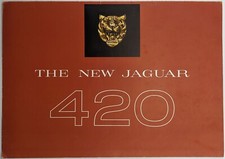 Original Jaguar 420 Car Sales Brochure, c 1950's, Grace, Pace, Space