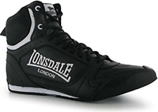 Lonsdale Bout Boxing Boots Mens Black UK 6 US 7  *REFCRS296