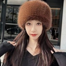 Soft Plush Dome Hat for Ladies